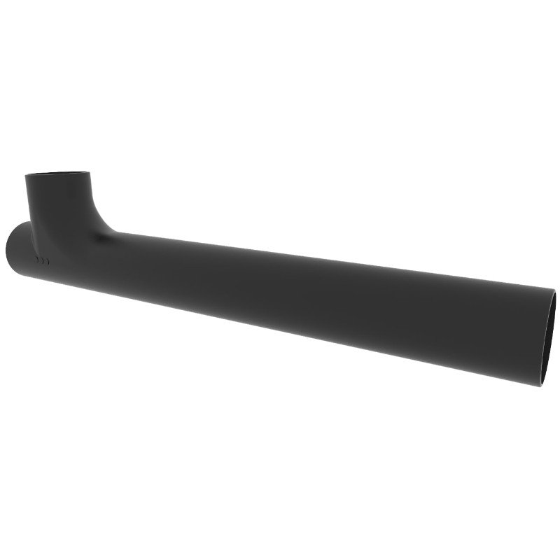 100mm Heritage Timesaver Cast Iron Soil Pipe Long Tail 87.5 Degree Swept Branch (915mm Long)
