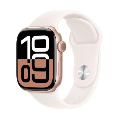 apple watch series 10 gps 42mm rose gold aluminium, s/m mwwy3