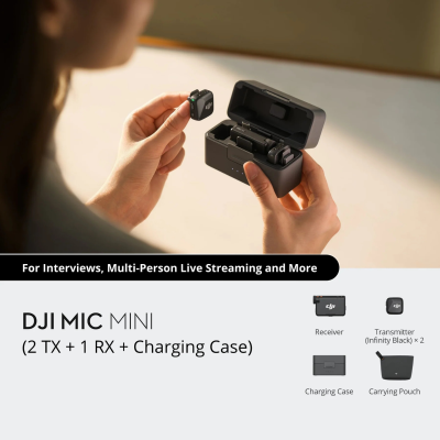 DJI Mic Mini (2TX+1RX+Charging Case)