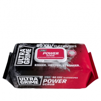 ultragrime pro power scrub xxl wipes 100 pack