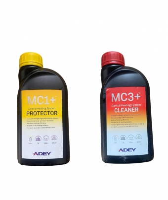 adey mc1+ and mc3+ central heating system cleaner and protector