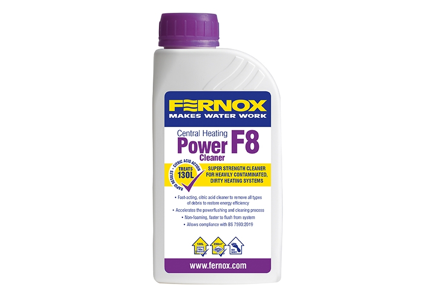 fernox f8 bottle 500ml power cleaner (new), 62486