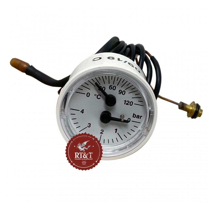 biasi bi1475108 thermo manometer temperature & pressure gauge