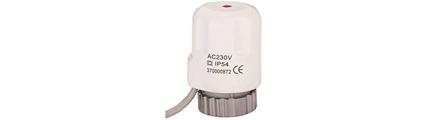 actuator 230 v for underfloor heating manifold thermal normaly closed