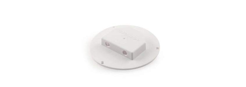 radiator terminal plate - 10mm white