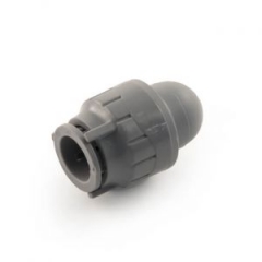 polyplumb demountable socket blank end - 15mm grey