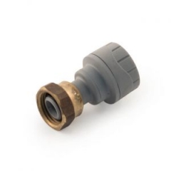 polyplumb straight tap connector 3/4" bsp swivel x 15mm