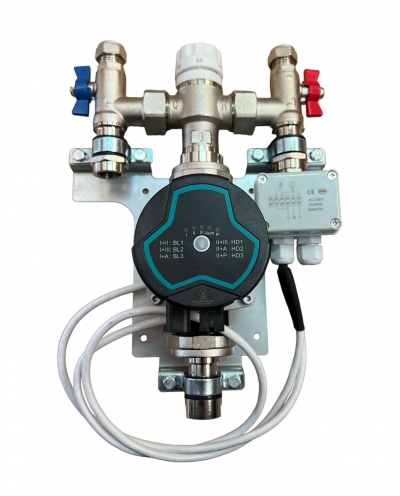 underfloor heating single zone/room manifold pump mixing blending valve